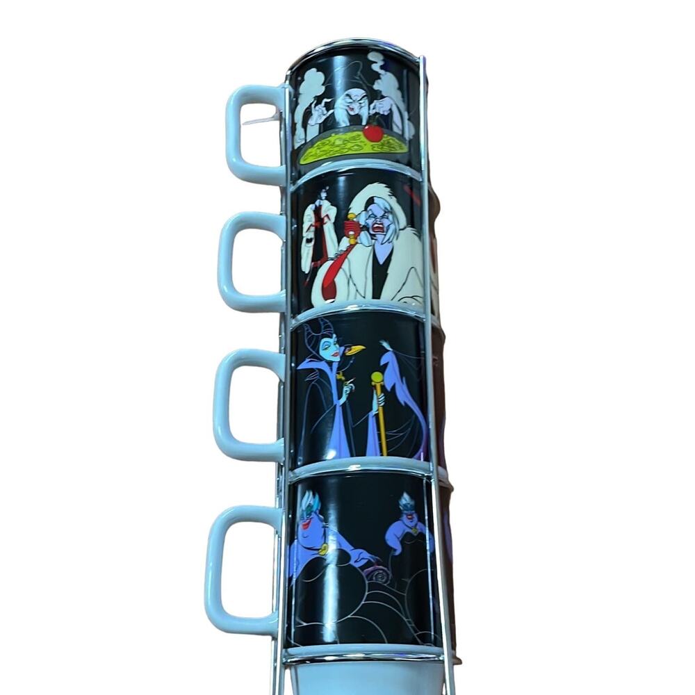 Disney Villains Mug Stacker Disney‎ Villains Espresso coffee mugs